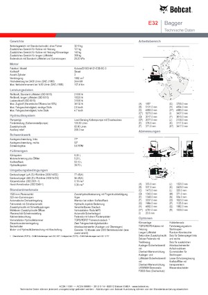 Miniexcavadoras Bobcat E32