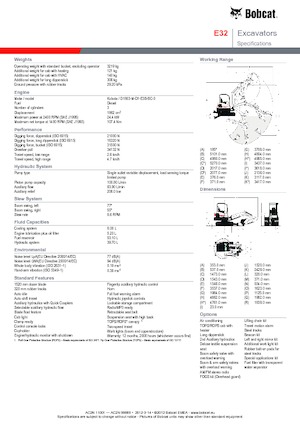 Miniexcavadoras Bobcat E32