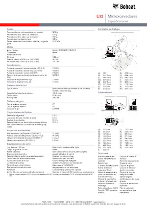 Miniexcavadoras Bobcat E32