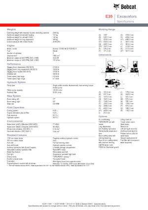 Miniexcavadoras Bobcat E35