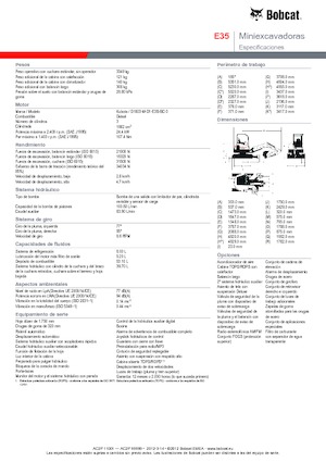 Miniexcavadoras Bobcat E35