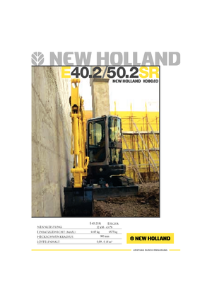Miniexcavadoras New Holland E40.2SR