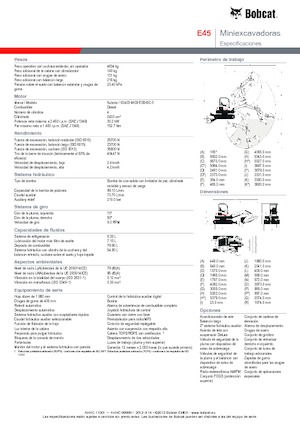 Miniexcavadoras Bobcat E45