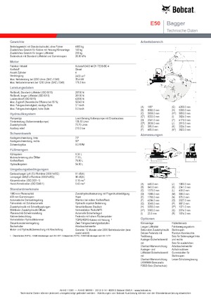 Miniexcavadoras Bobcat E50z