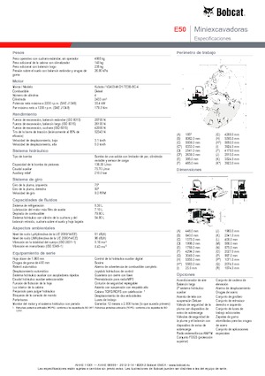 Miniexcavadoras Bobcat E50z