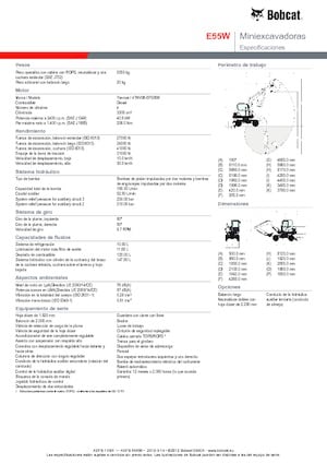 Miniexcavadoras Bobcat E55W