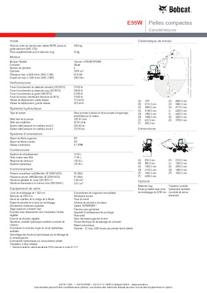 Miniexcavadoras Bobcat E55W