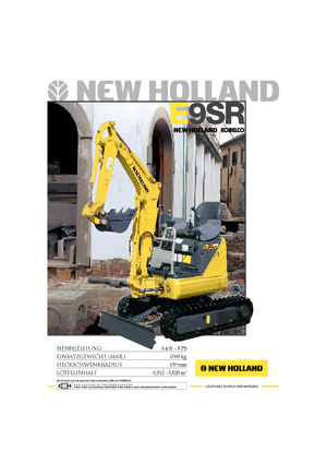 Miniexcavadoras New Holland E9SR