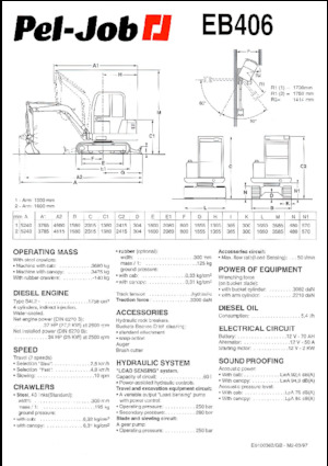 Miniexcavadoras Pel-Job EB 406