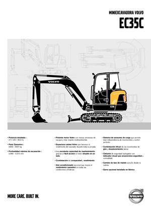 Miniexcavadoras Volvo EC35C