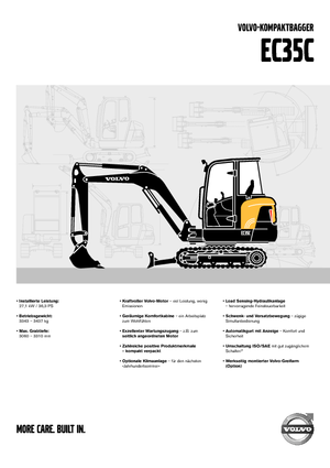 Miniexcavadoras Volvo EC35C
