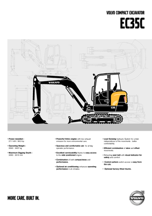 Miniexcavadoras Volvo EC35C