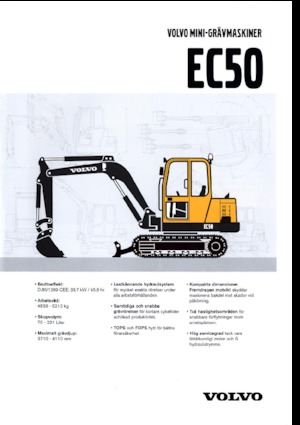 Miniexcavadoras Volvo EC50V