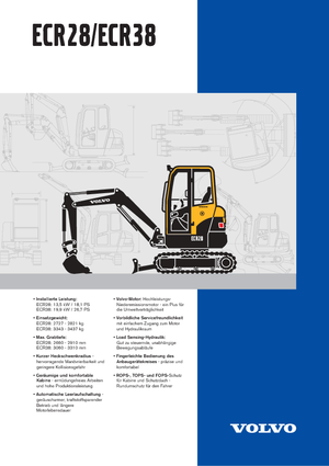 Miniexcavadoras Volvo ECR38