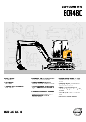 Miniexcavadoras Volvo ECR48C