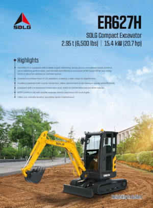 Miniexcavadoras SDLG ER627H 