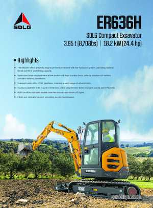 Miniexcavadoras SDLG ER636H Cab
