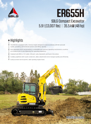 Miniexcavadoras SDLG ER655H 