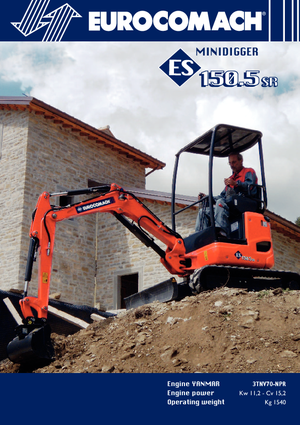Miniexcavadoras Eurocomach ES 150.5 SR