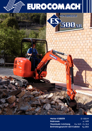 Miniexcavadoras Eurocomach ES 300 SR