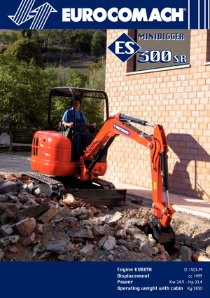 Miniexcavadoras Eurocomach ES 300 SR