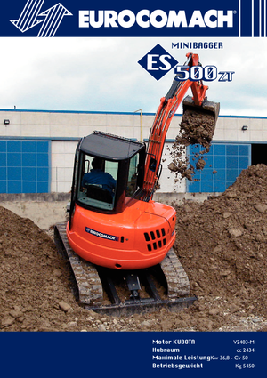 Miniexcavadoras Eurocomach ES 500 ZT