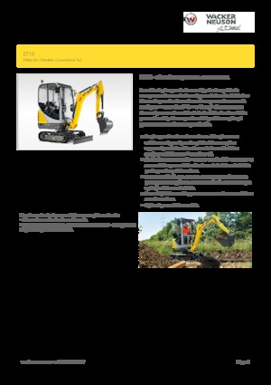 Miniexcavadoras Wacker Neuson ET16