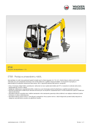 Miniexcavadoras Wacker Neuson ET 18