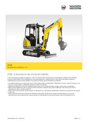 Miniexcavadoras Wacker Neuson ET 18
