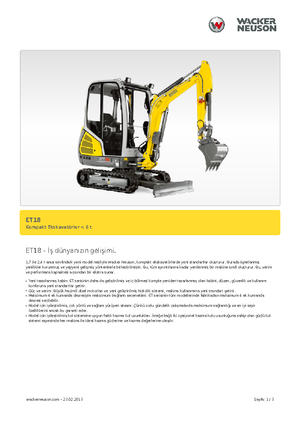 Miniexcavadoras Wacker Neuson ET 18