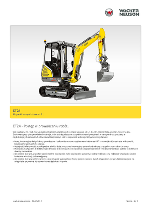 Miniexcavadoras Wacker Neuson ET24