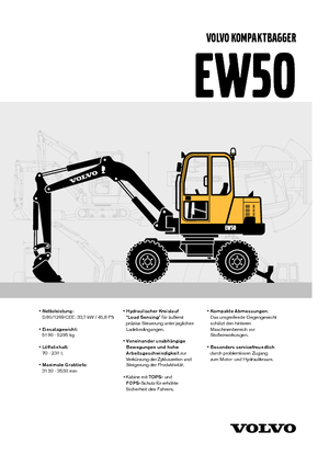 Excavadoras hidráulicas  de ruedas Volvo EW50