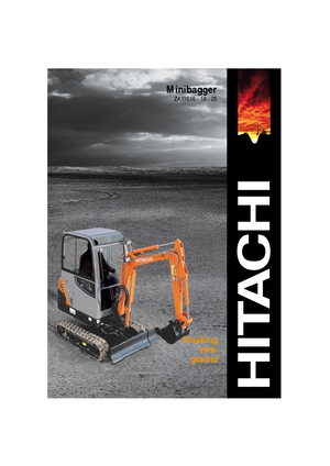 Miniexcavadoras Hitachi ZX 25