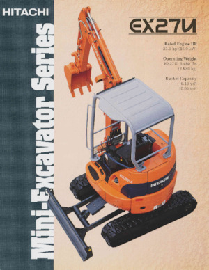 Miniexcavadoras Hitachi EX27U