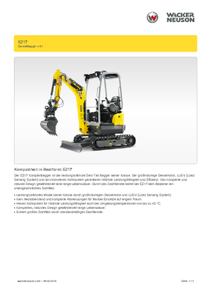 Miniexcavadoras Wacker Neuson EZ17