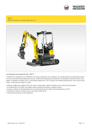 Miniexcavadoras Wacker Neuson EZ17