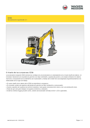 Miniexcavadoras Wacker Neuson EZ28