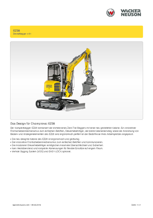 Miniexcavadoras Wacker Neuson EZ28
