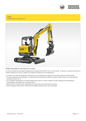 Miniexcavadoras Wacker Neuson EZ38