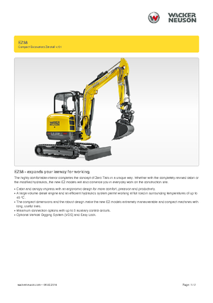 Miniexcavadoras Wacker Neuson EZ38