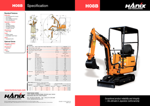 Miniexcavadoras Hanix H 08 B