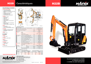 Miniexcavadoras Hanix H 22 B