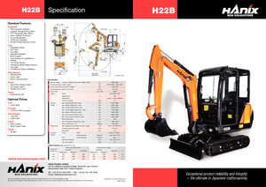 Miniexcavadoras Hanix H 22 B