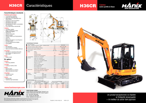 Miniexcavadoras Hanix H 36 R
