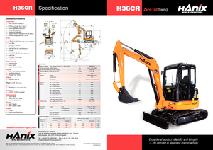 Miniexcavadoras Hanix H 36 R