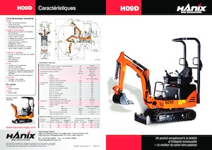 Miniexcavadoras Hanix H09D