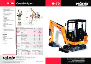 Miniexcavadoras Hanix H17D