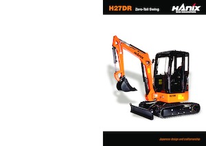 Miniexcavadoras Hanix H27DR Long