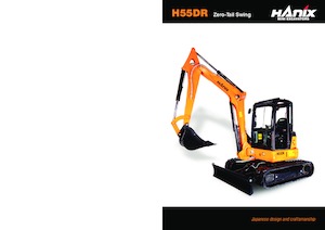Miniexcavadoras Hanix H55DR Long
