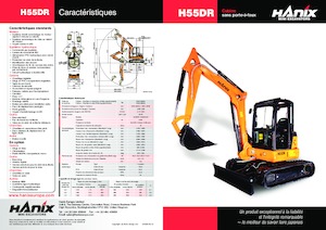 Miniexcavadoras Hanix H55DR Long